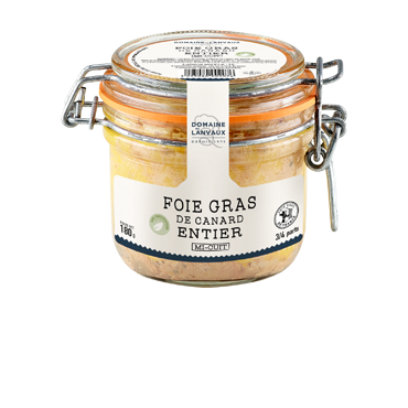 Foie gras de canard entier sans conservateurs bocal